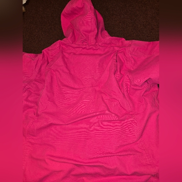 C.E. Schmidt Women's 3XL Canvas Jacket With Fleece Lining In Bright Pink - Picture 9 of 12